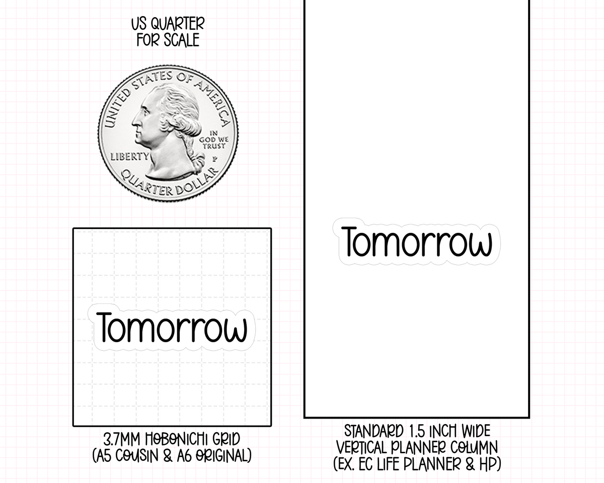 Tomorrow Planner Stickers | CF01-05