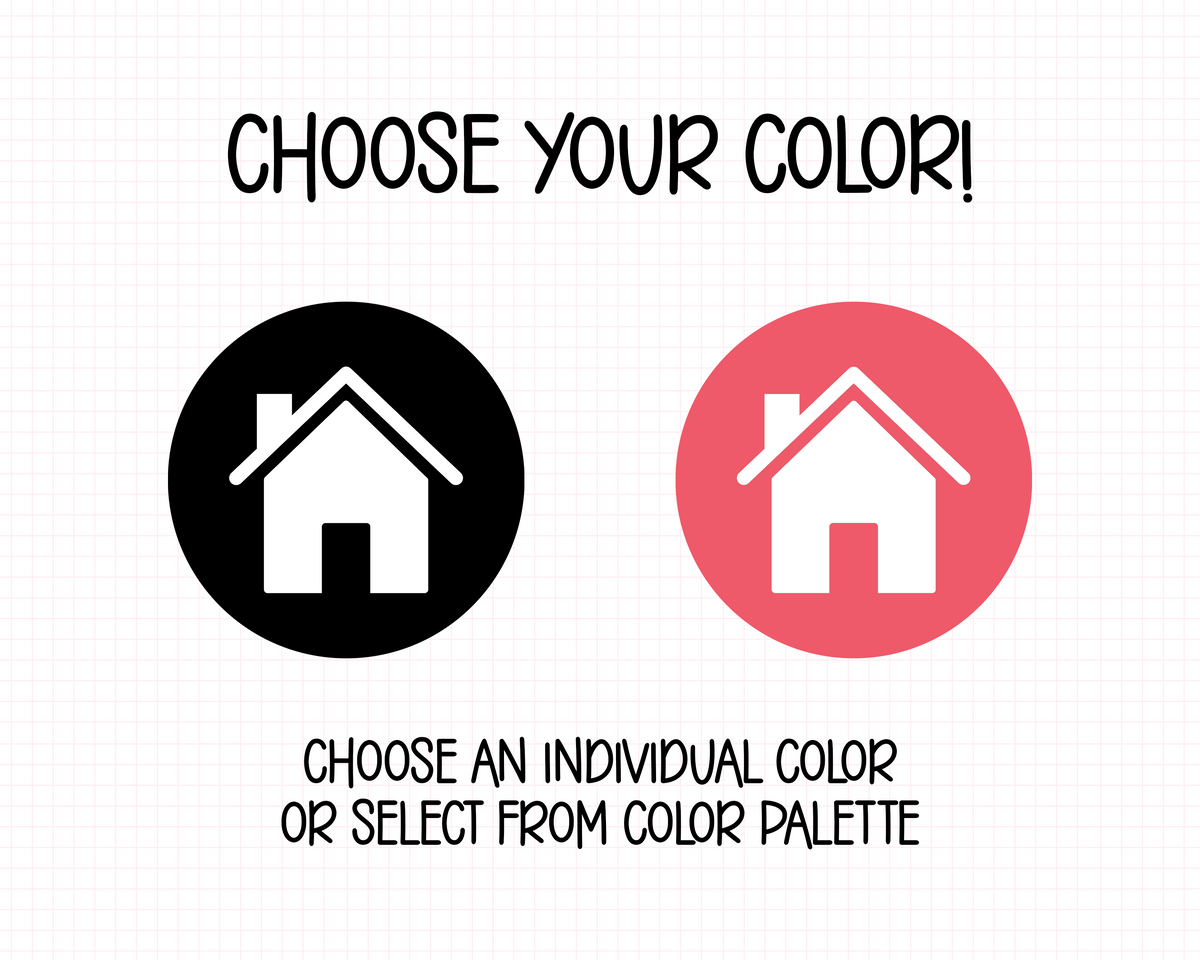 Home Icon Planner Stickers | IC-209