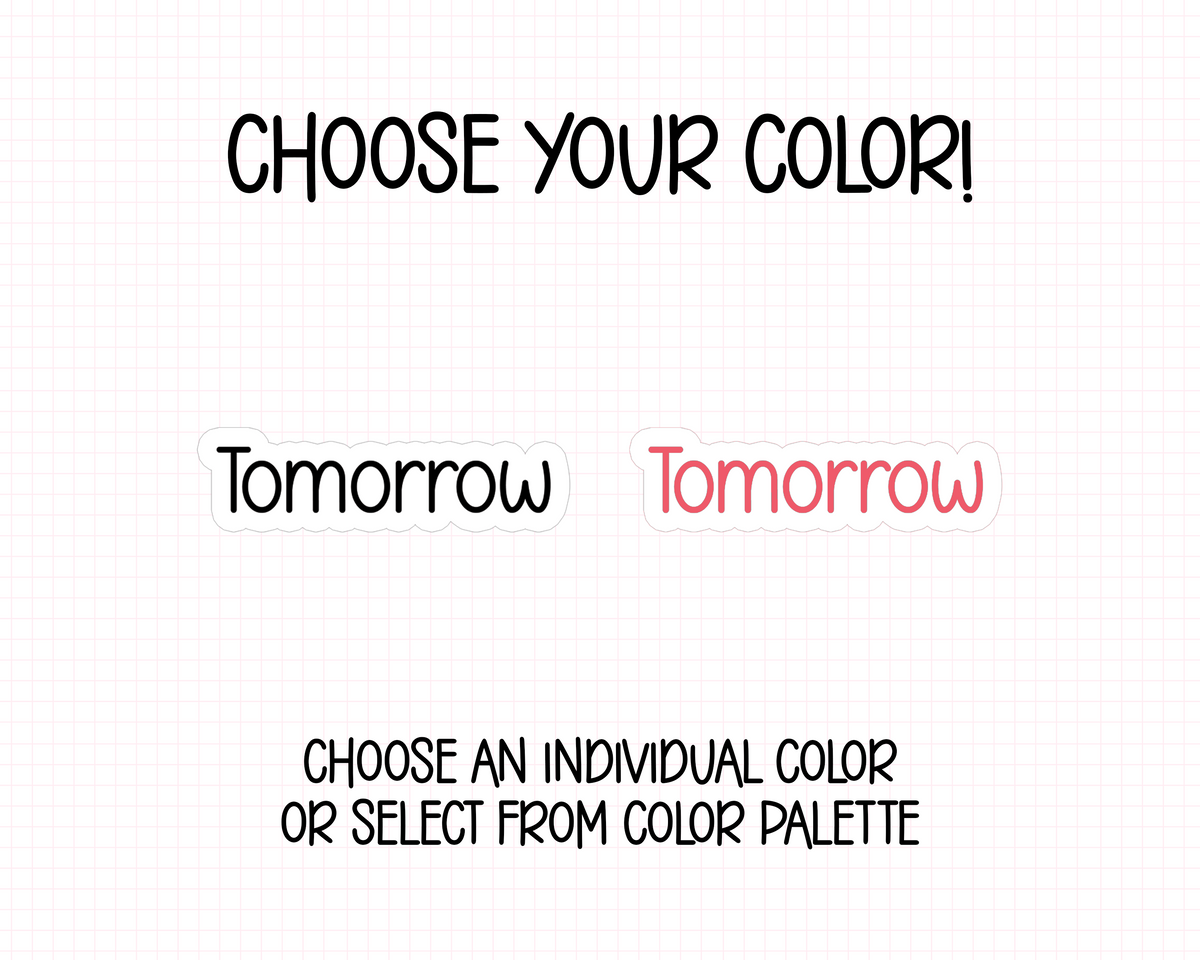 Tomorrow Planner Stickers | CF01-05