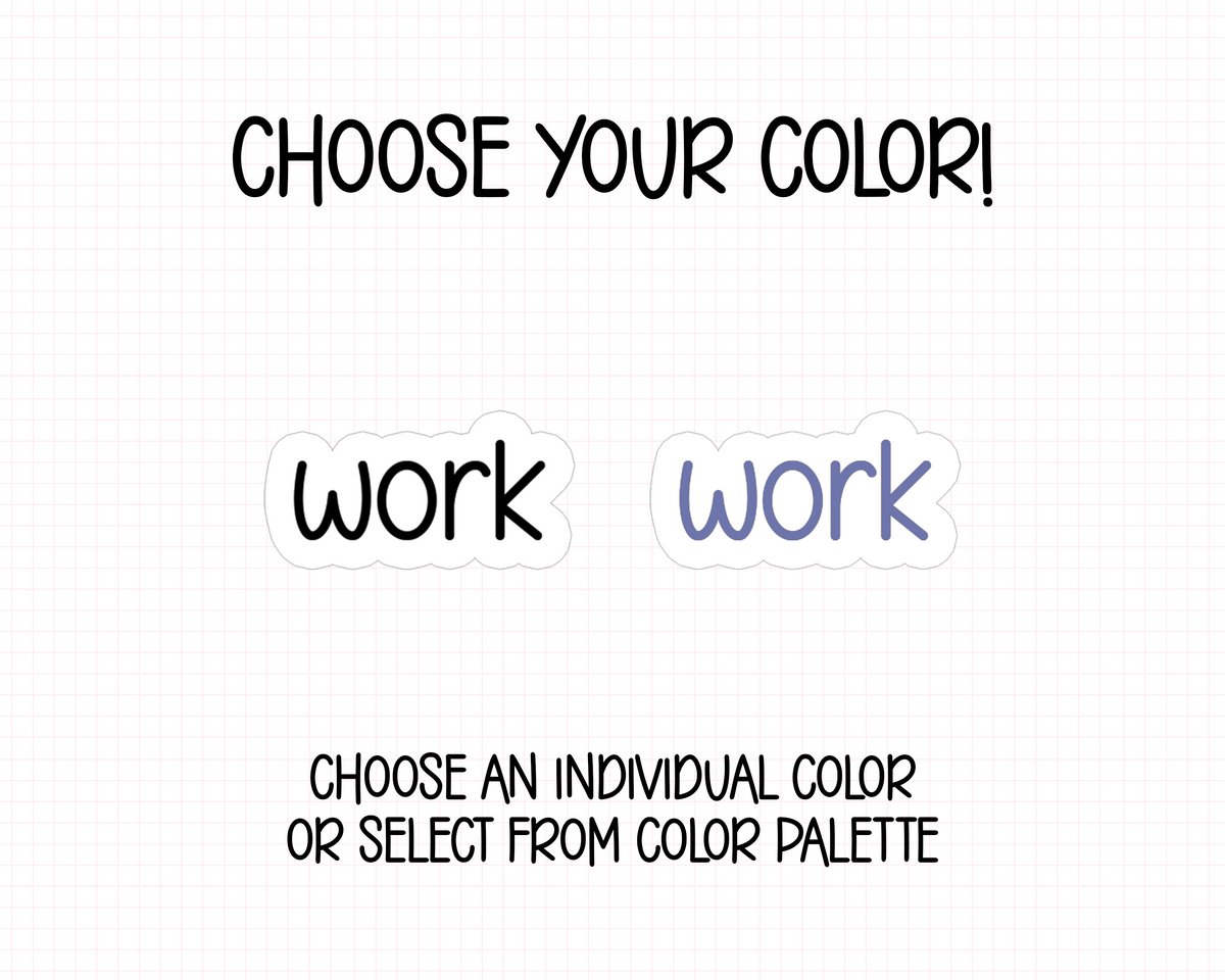 Work Planner Stickers | CF01-01