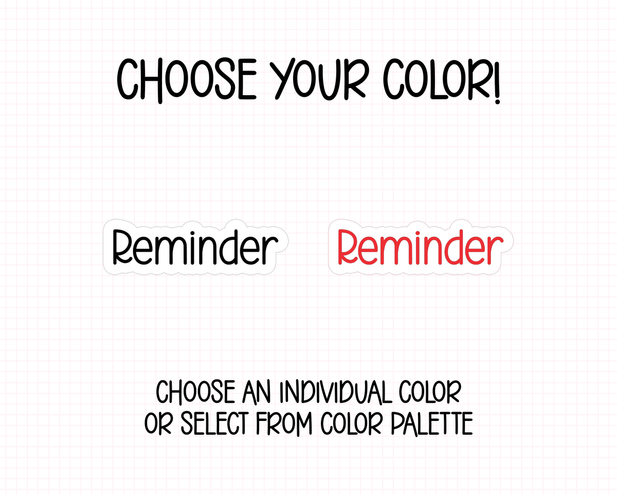 Reminder Planner Stickers | CF01-10