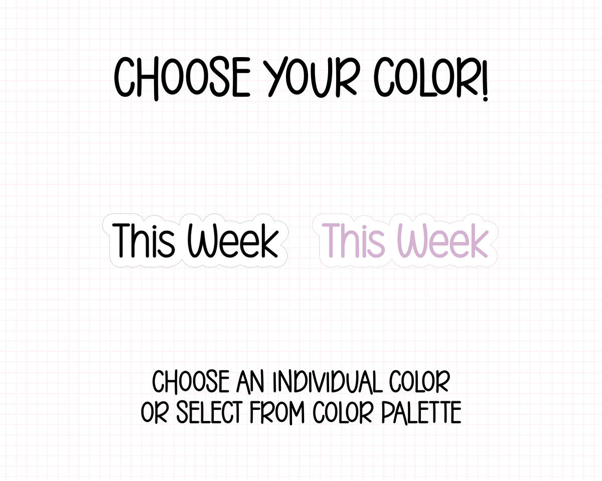 This Week Planner Stickers | CF01-06