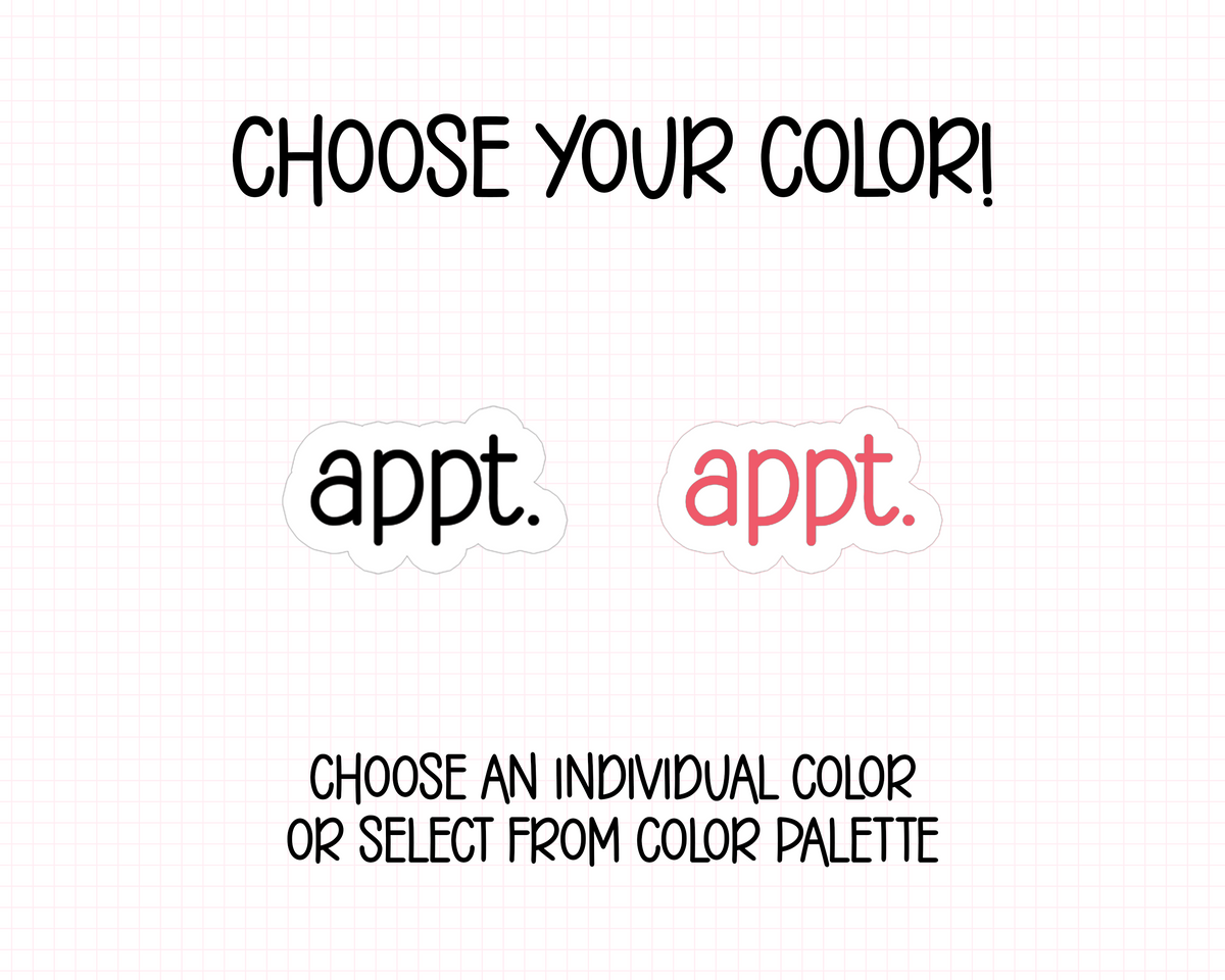 Appt. Planner Stickers | CF01-03