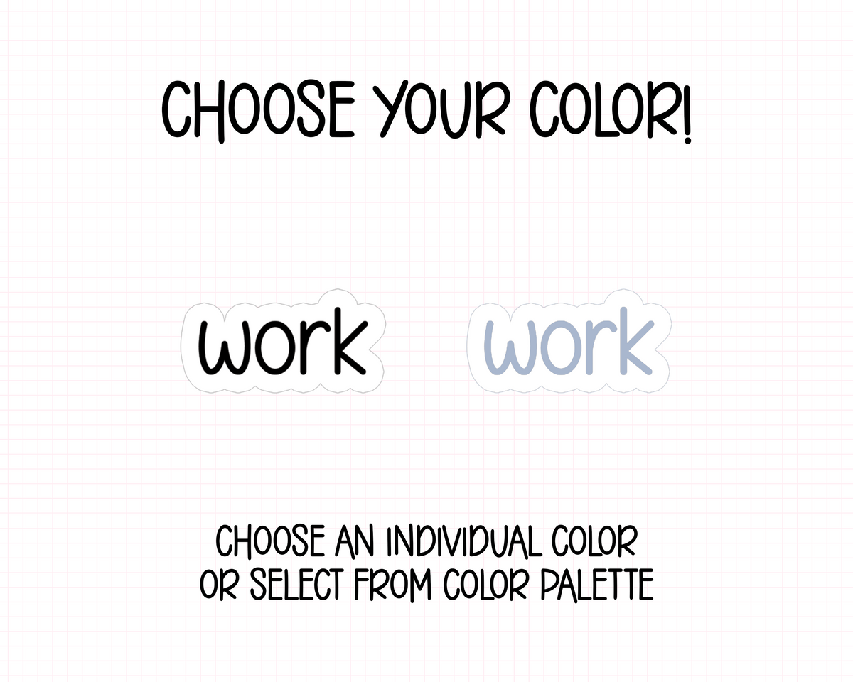 Work Planner Stickers | F1-01