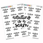 Adulting is a Scam Stickers | QS-02