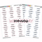 Layered Days of the Week Planner Stickers | DUO-05