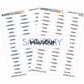 Layered Days of the Week Planner Stickers | DUO-03