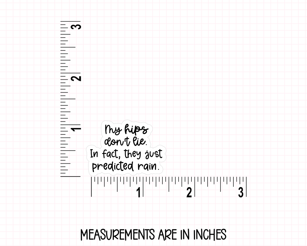 My Hips Don't Lie Stickers | QS-06