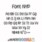 Custom Text Planner Stickers | CLEAR MATTE | Font NYP