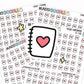 Notebook icon stickers, notebook stickers, planner icons, journal icons, notebook icons