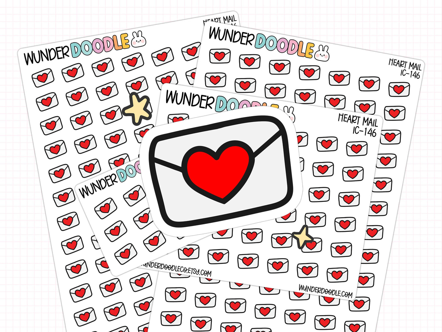 Mail planner stickers, mail icons, icon stickers, planner icons, sticker sheet set