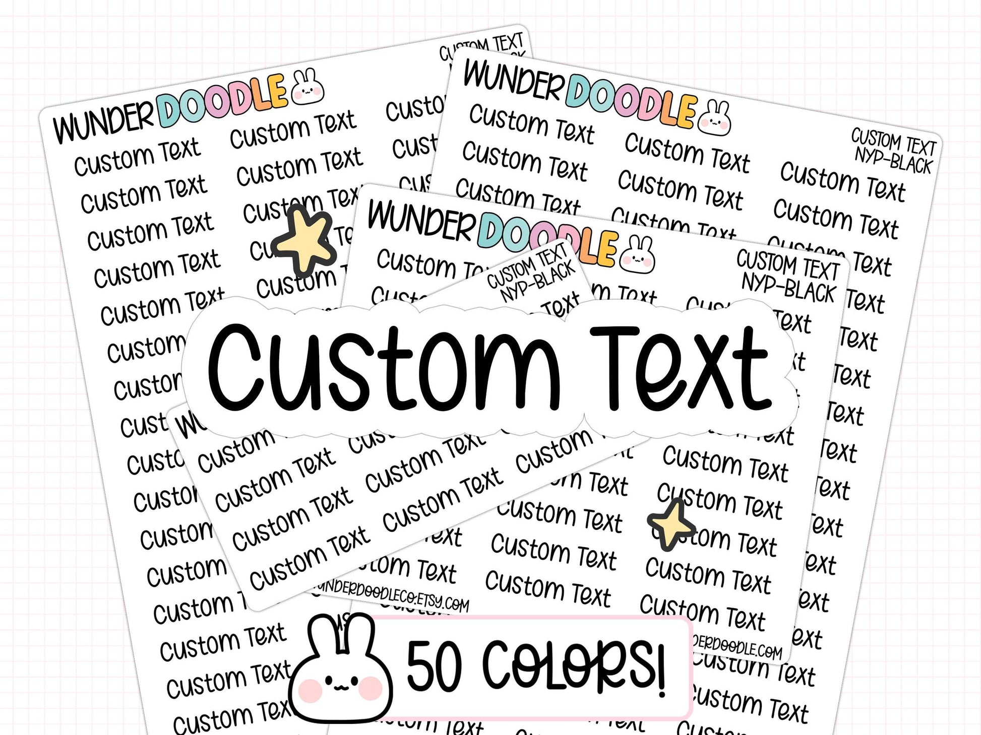 custom text stickers, custom planner stickers, custom stickers, functional stickers