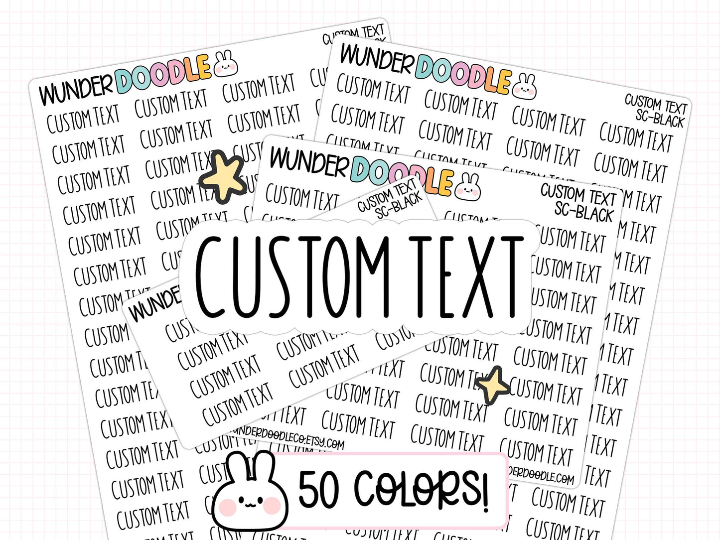 custom text planner stickers, custom stickers, custom planner stickers, functional stickers