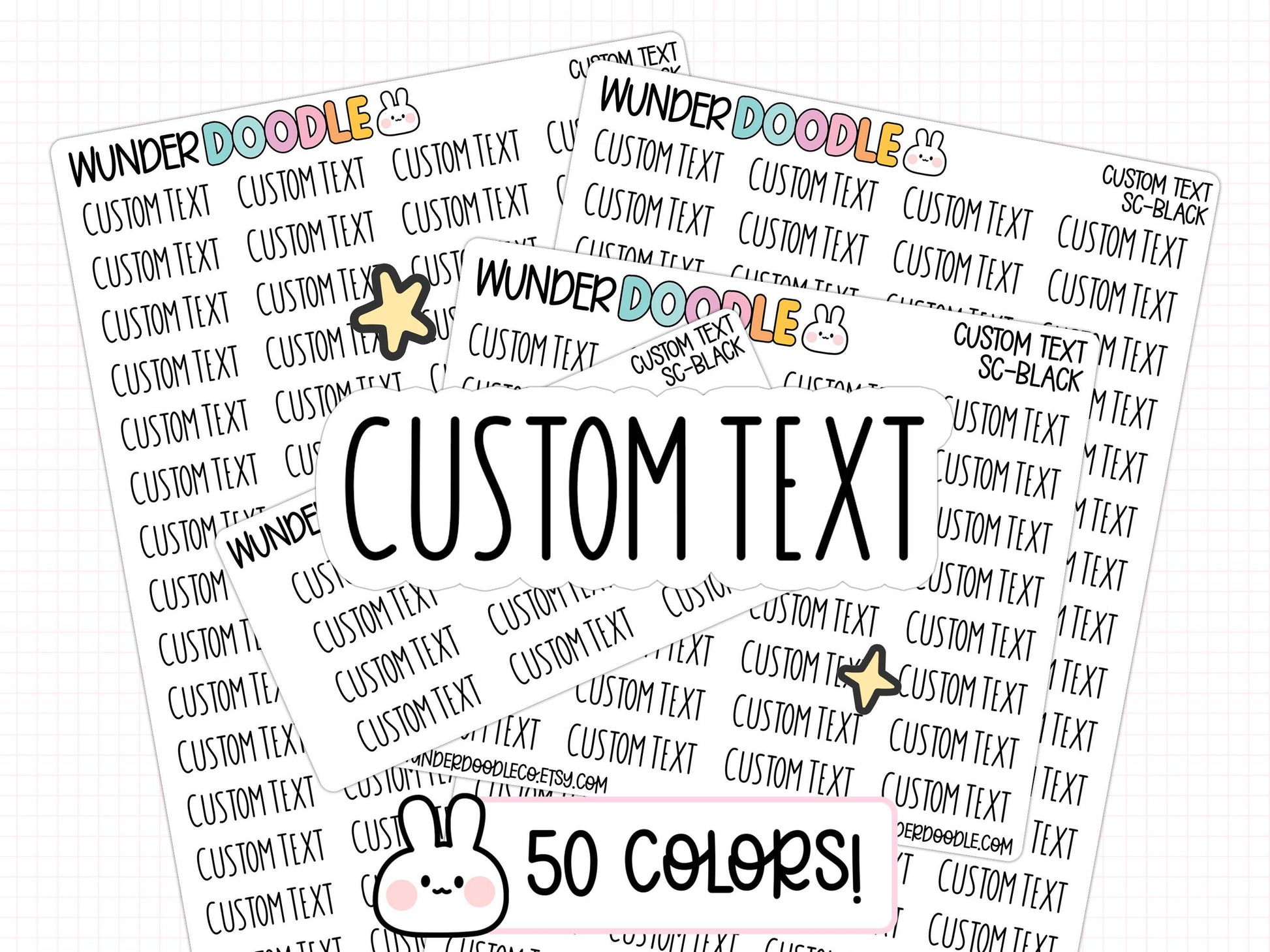 custom text planner stickers, custom stickers, custom planner stickers, functional stickers