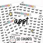 appt planner stickers, appt stickers, appointment stickers, appointment reminder stickers, functional stickers