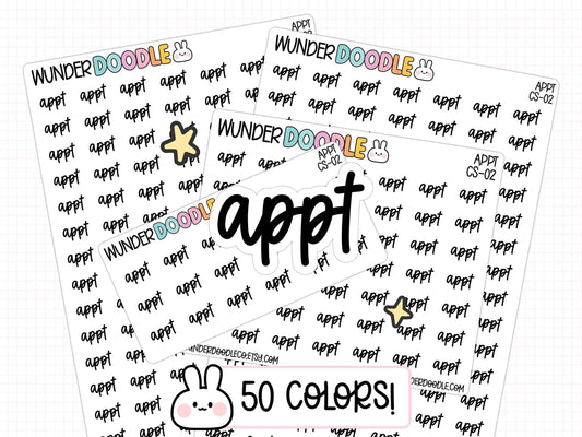 appt planner stickers, appt stickers, appointment stickers, appointment reminder stickers, functional stickers