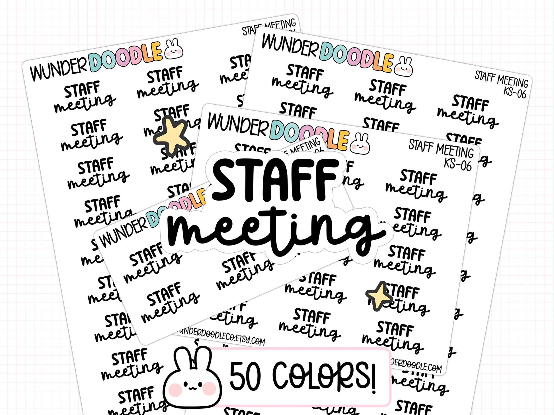 staff meeting planner stickers, staff meeting stickers, work stickers, teacher planner, teacher stickers