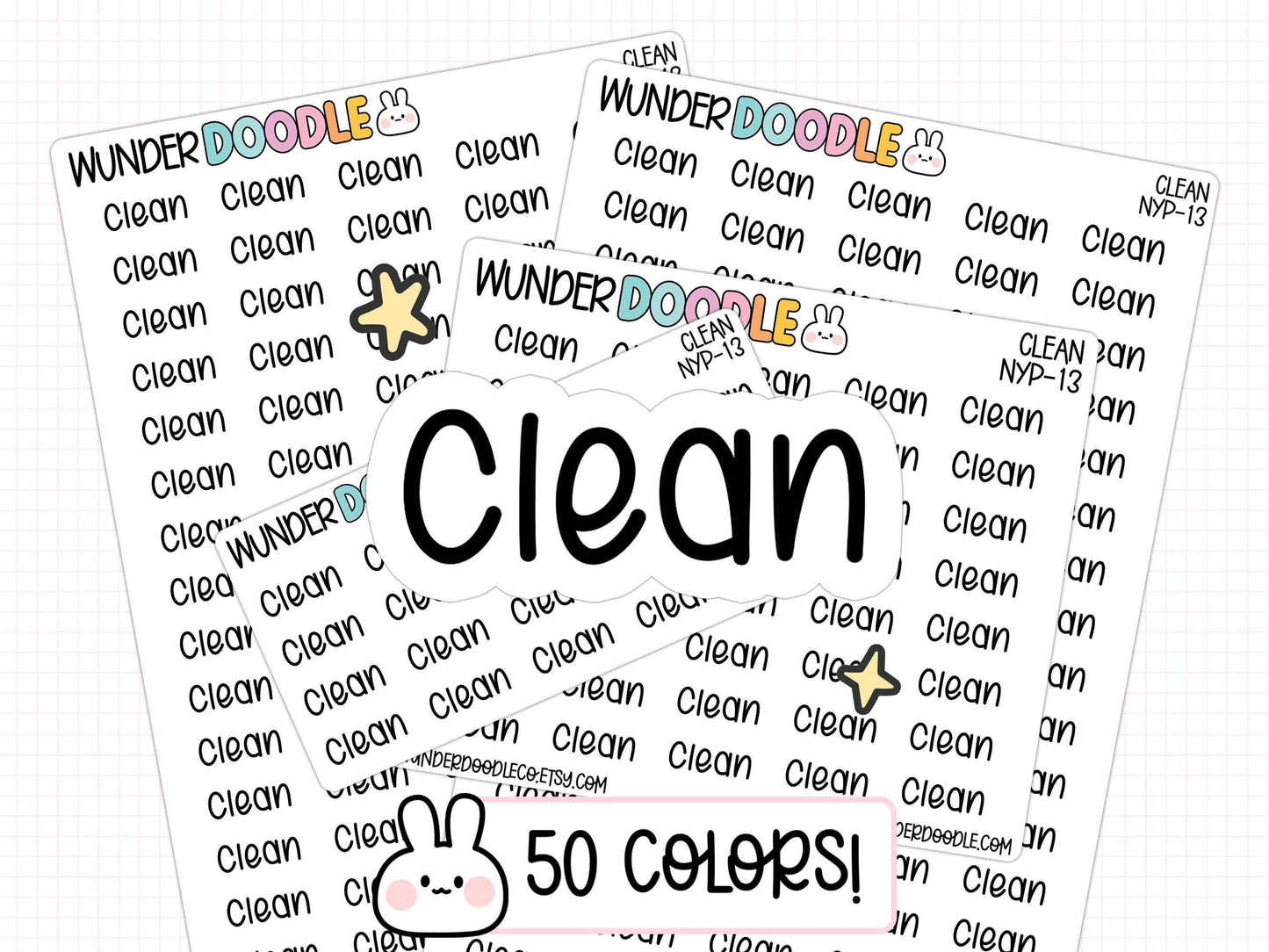 clean planner stickers, cleaning stickers, planning stickers, functional stickers