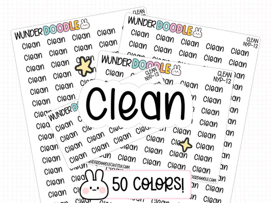 clean planner stickers, cleaning stickers, planning stickers, functional stickers