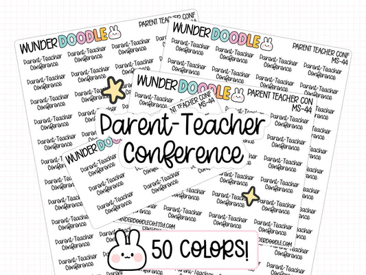 parent teacher conference planner stickers, school planner stickers, teacher planner stickers, school event stickers