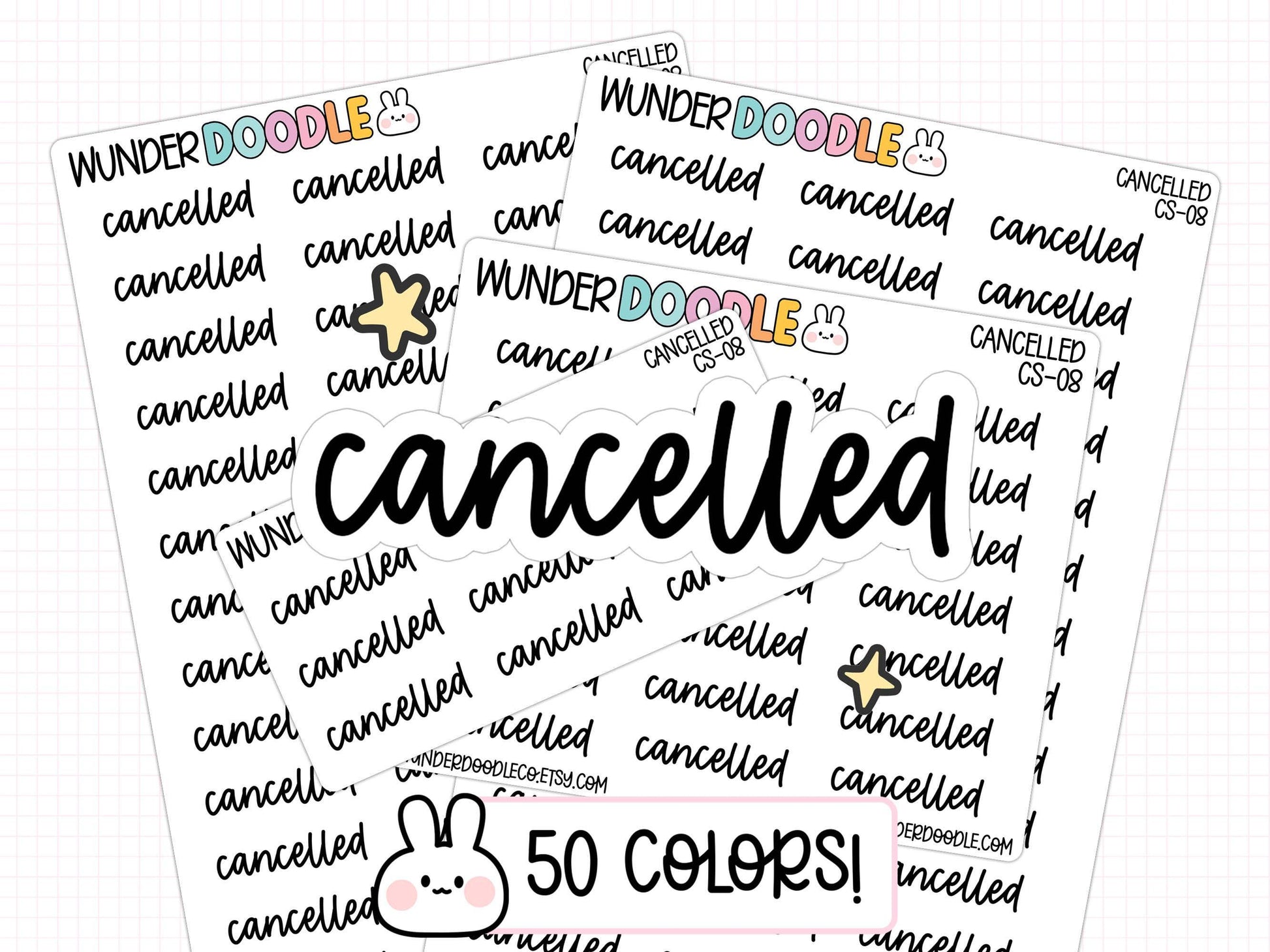 cancelled planner stickers, cancelled stickers, functional stickers, appointment stickers, cancelled plans stickers, planning stickers, weekly planner