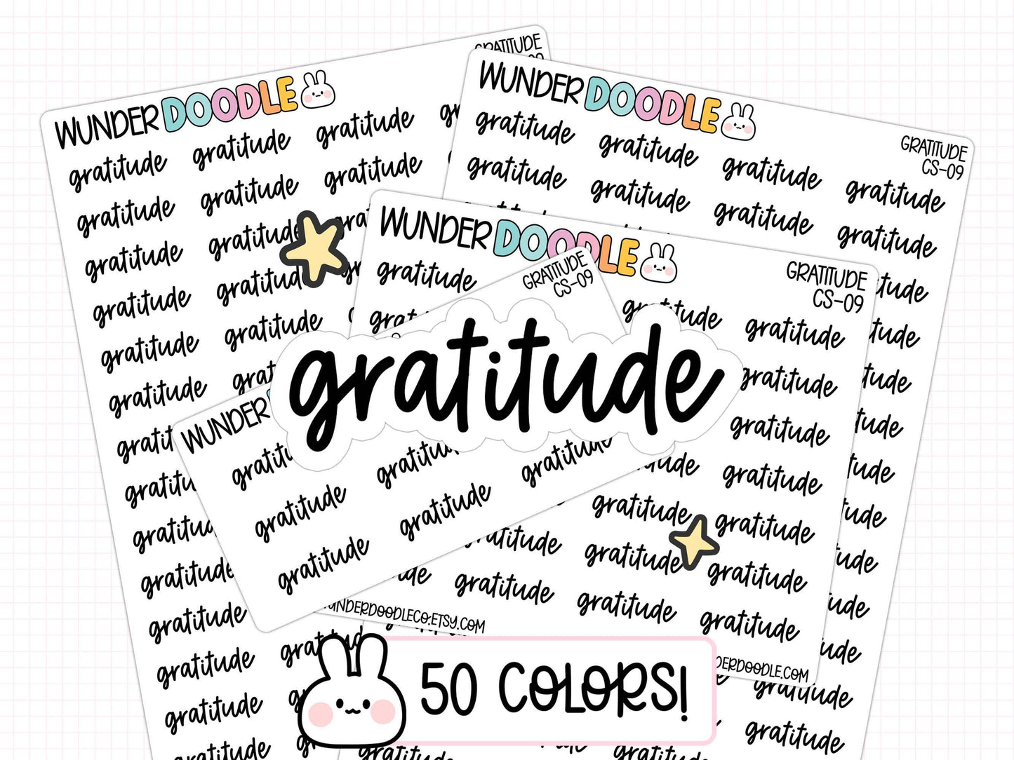 gratitude planner stickers, functional stickers, bullet journal stickers