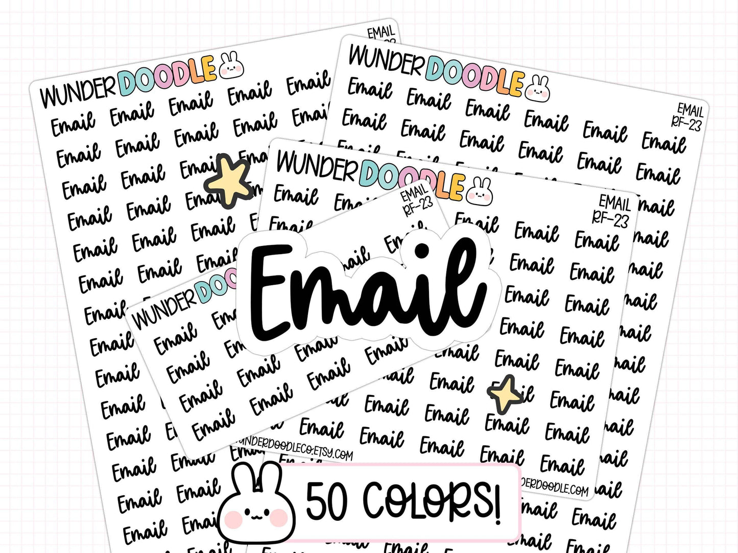 Email stickers, email planner stickers, need to email stickers, task stickers, to do stickers, productivity planner