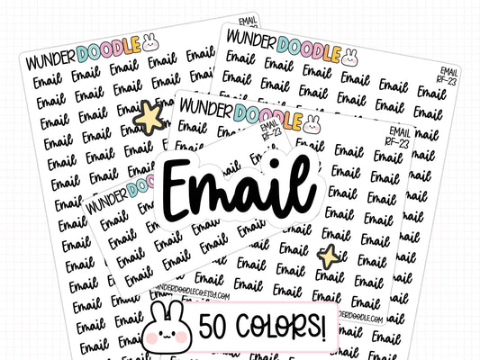 Email stickers, email planner stickers, need to email stickers, task stickers, to do stickers, productivity planner