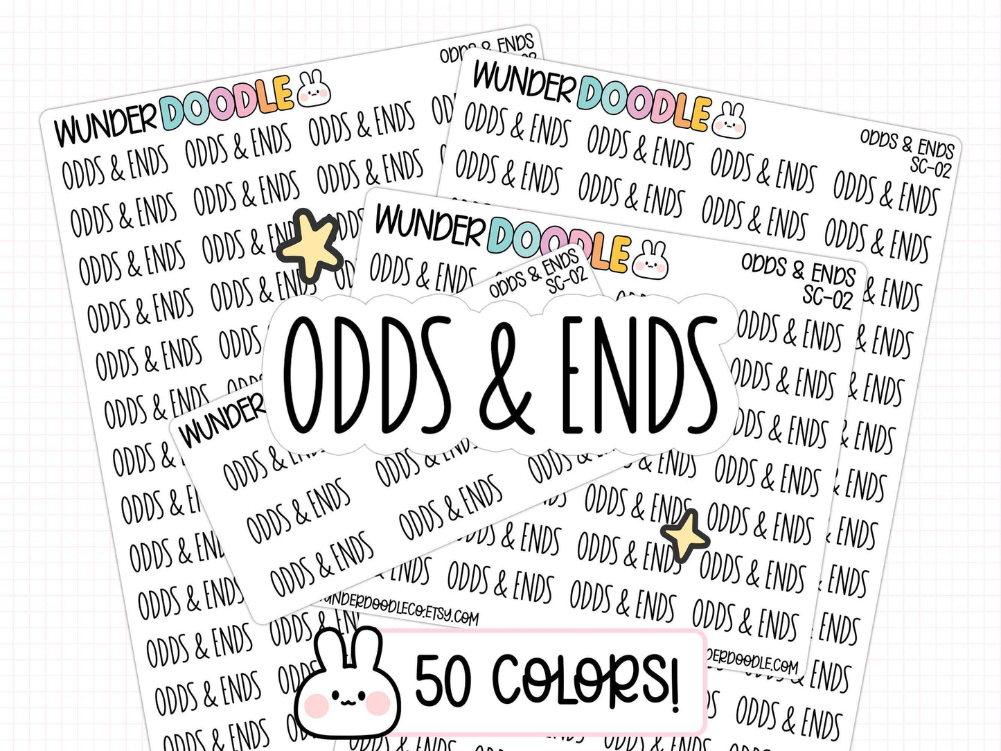 odds & ends planner stickers, productivity stickers, reminder stickers, functional stickers