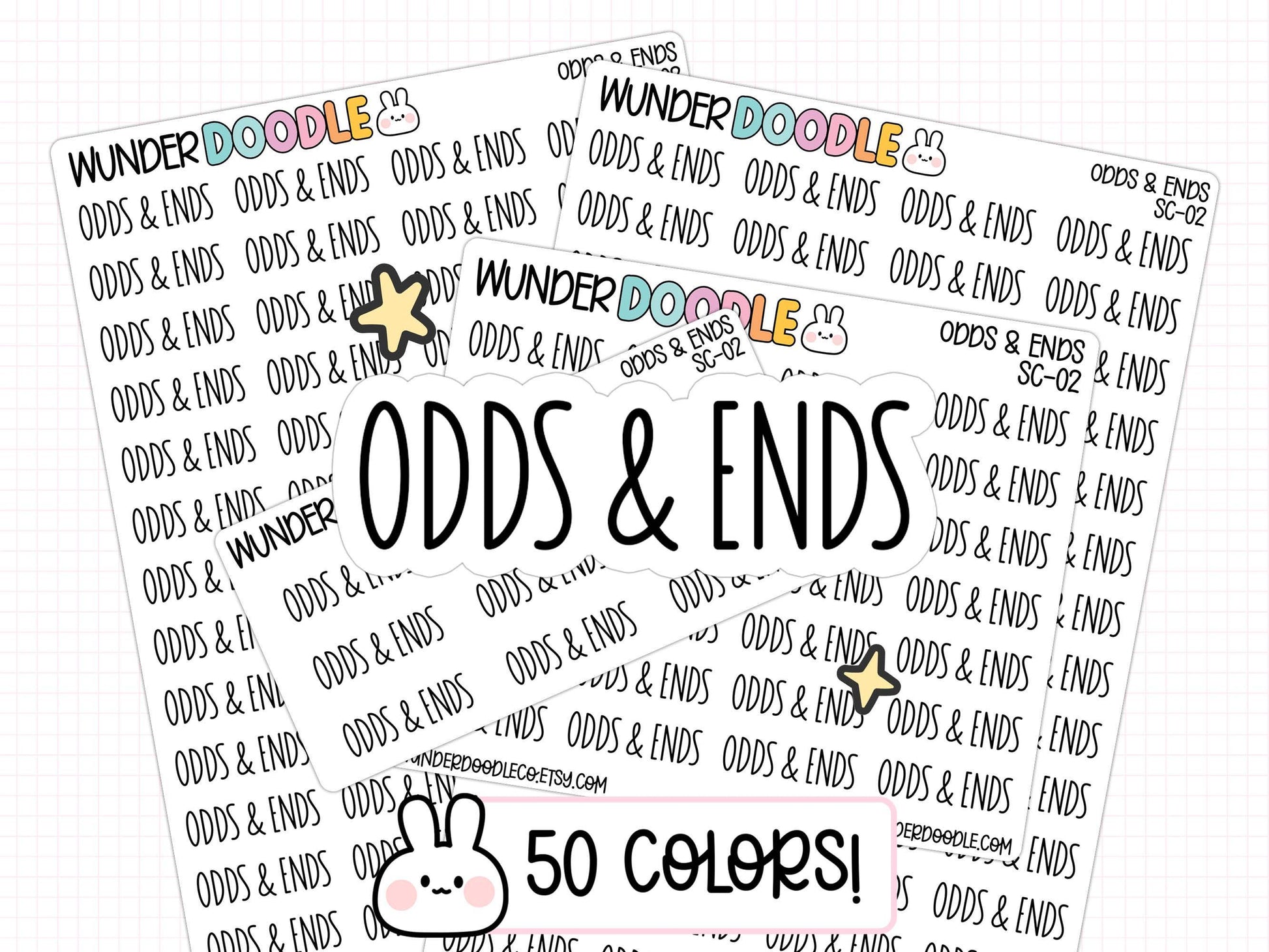 odds & ends planner stickers, productivity stickers, reminder stickers, functional stickers