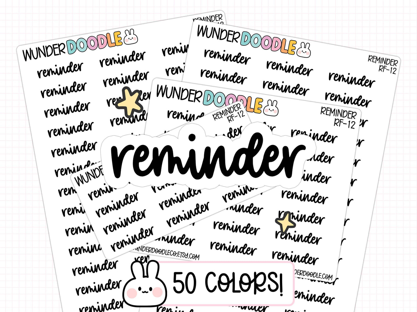 reminder planner stickers, reminder stickers, to do stickers, daily planner, weekly planner, functional stickers