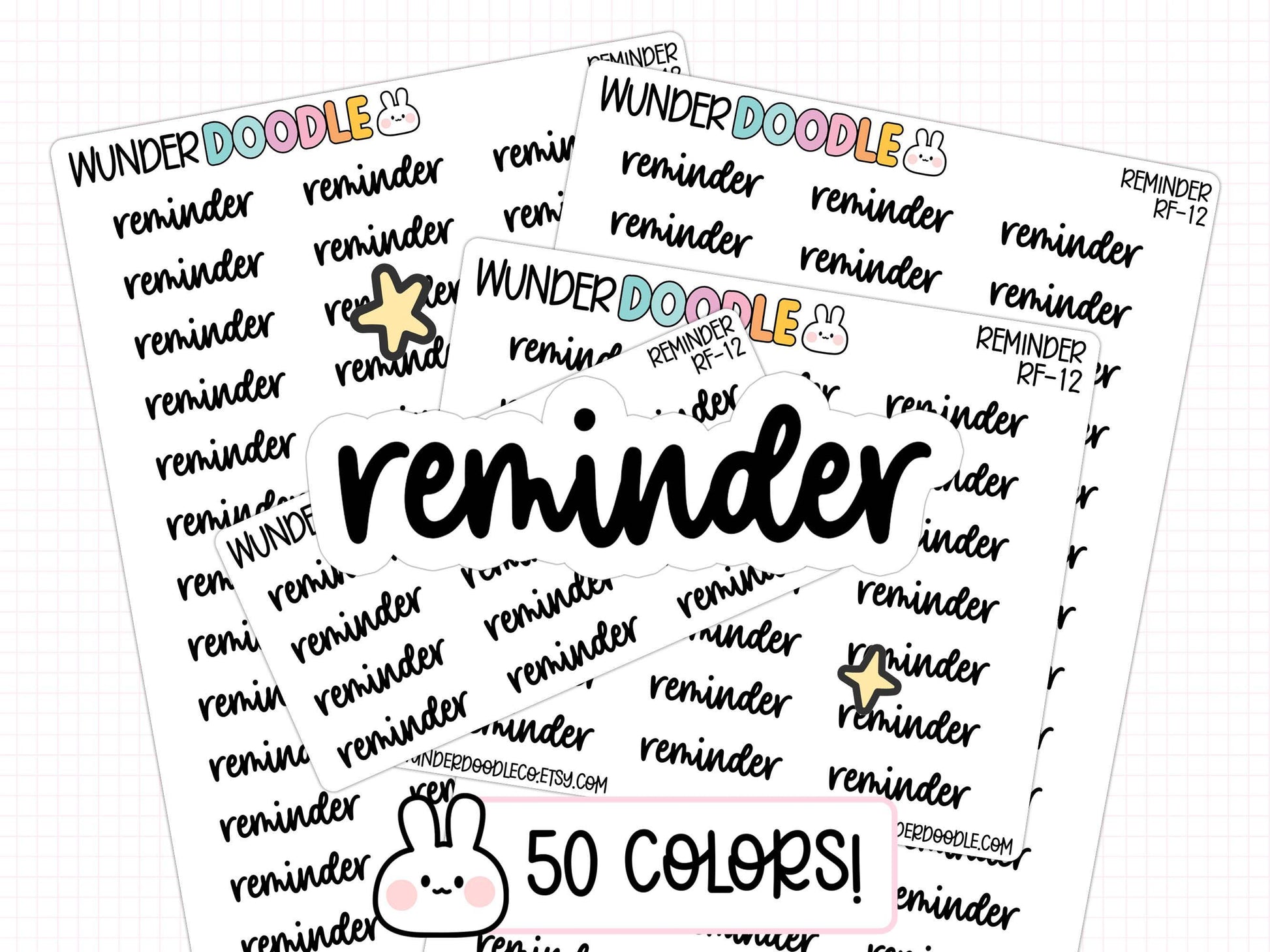 reminder planner stickers, reminder stickers, to do stickers, daily planner, weekly planner, functional stickers