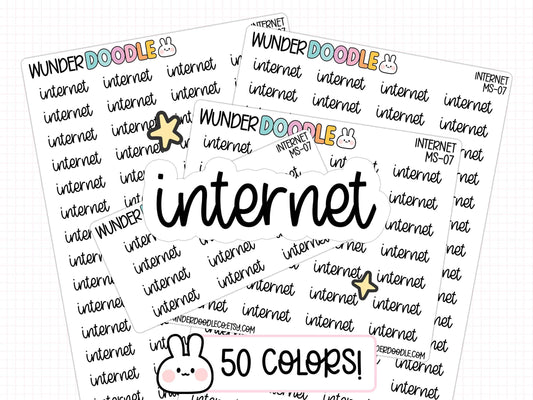 internet planner stickers, internet stickers, bill stickers, bill planner stickers, bill tracker stickers, budget stickers, functional planner stickers