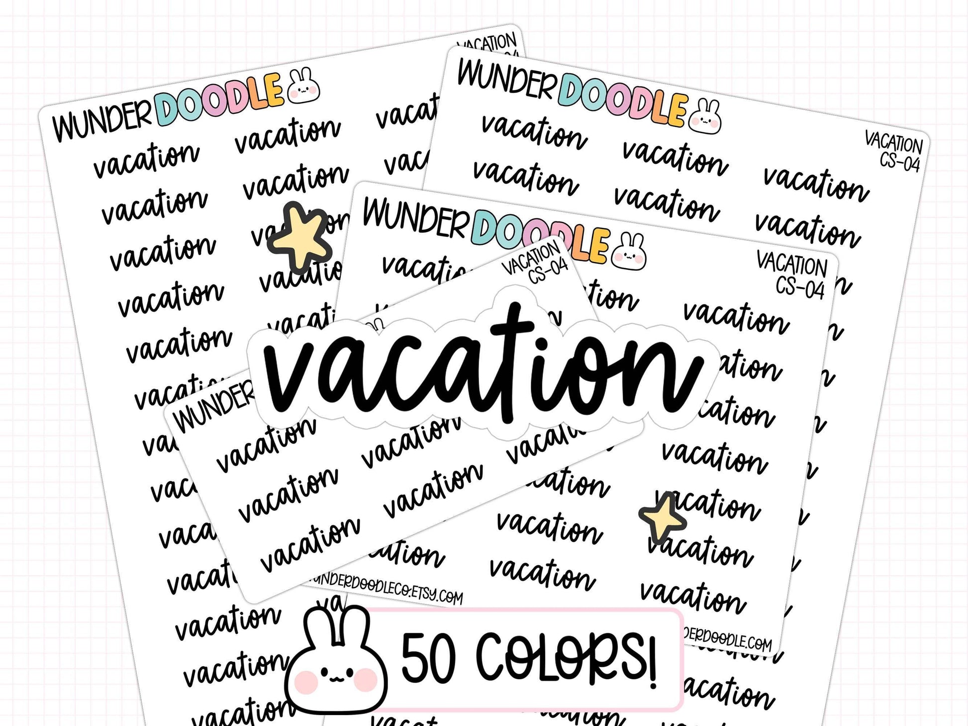vacation planner stickers, vacation stickers, trip planner, PTO stickers, work schedule, functional stickers, script stickers
