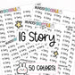 IG Story planner stickers, social media planner, content planner stickers, social media stickers