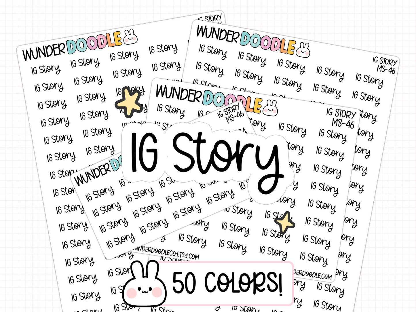 IG Story planner stickers, social media planner, content planner stickers, social media stickers