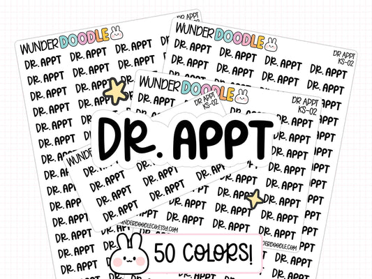 dr appt stickers, doctor appointment stickers, appointment reminder stickers, doctors appointment stickers, functional stickers, weekly planner stickers