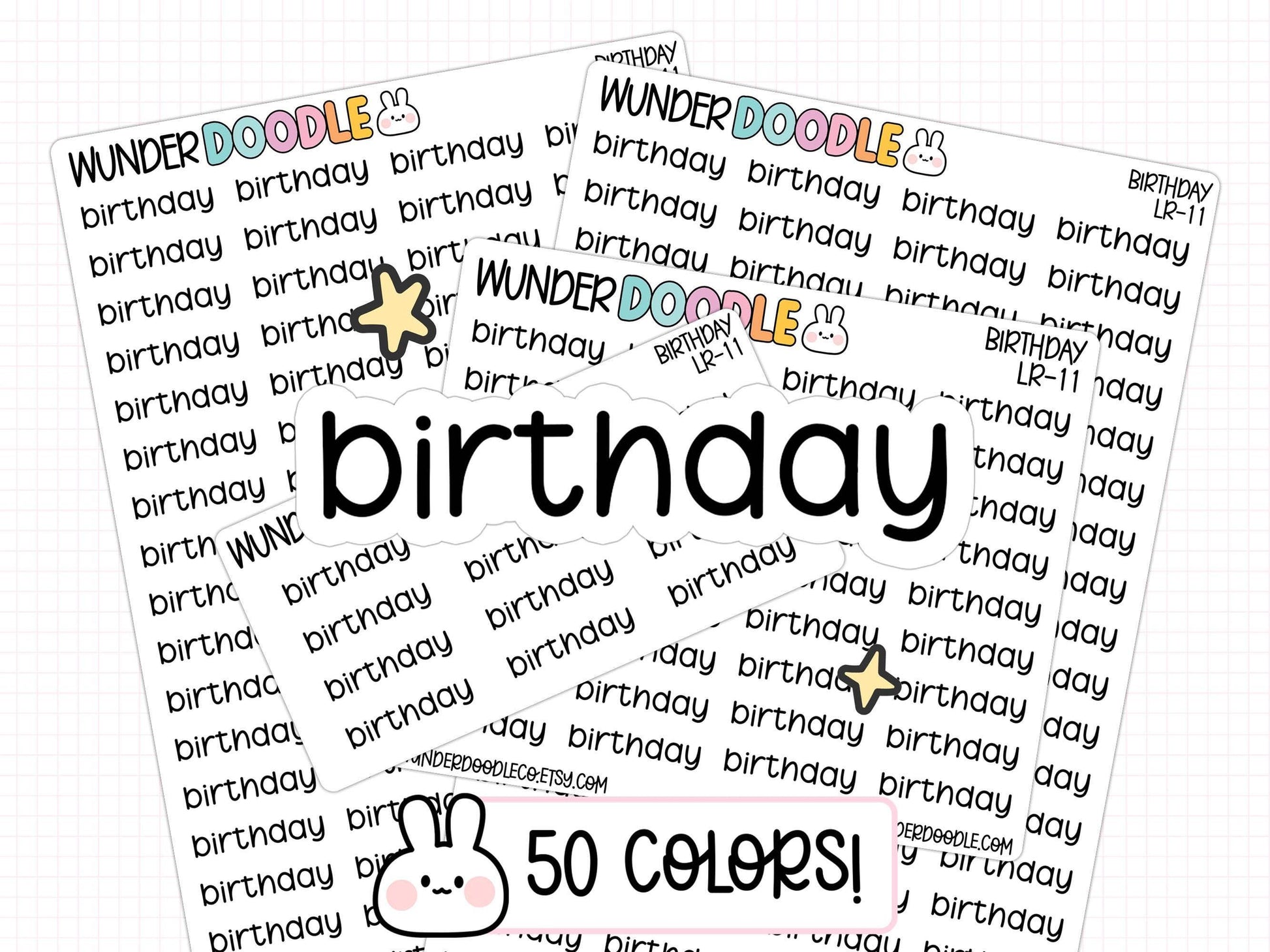 birthday planner stickers, birthday stickers, bday stickers, birthday reminder stickers, planner stickers