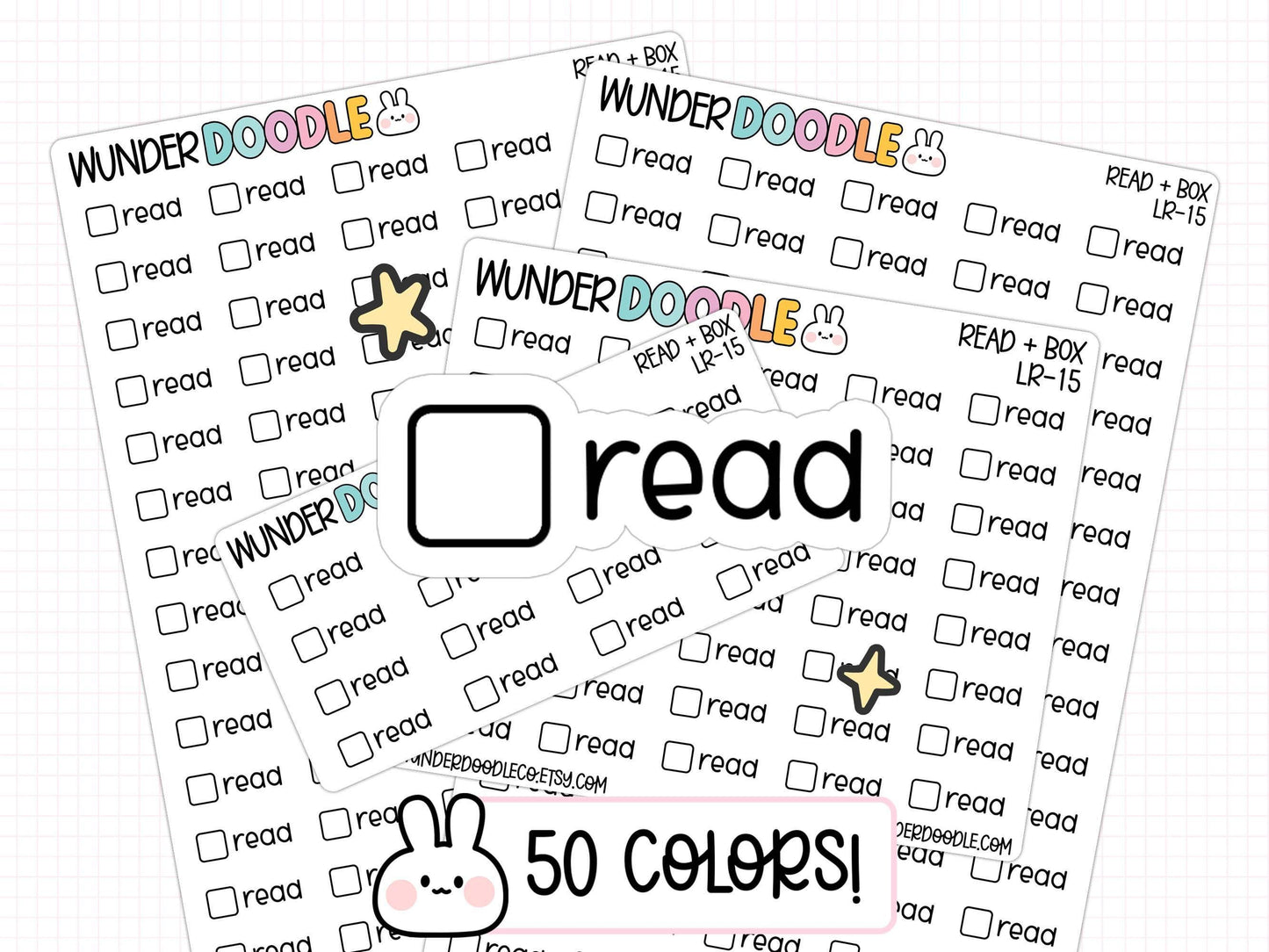 read planner stickers, assignment stickers, homework stickers, school planner stickers