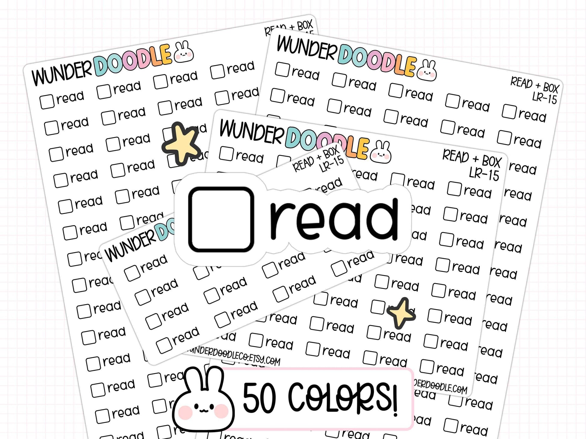 read planner stickers, assignment stickers, homework stickers, school planner stickers