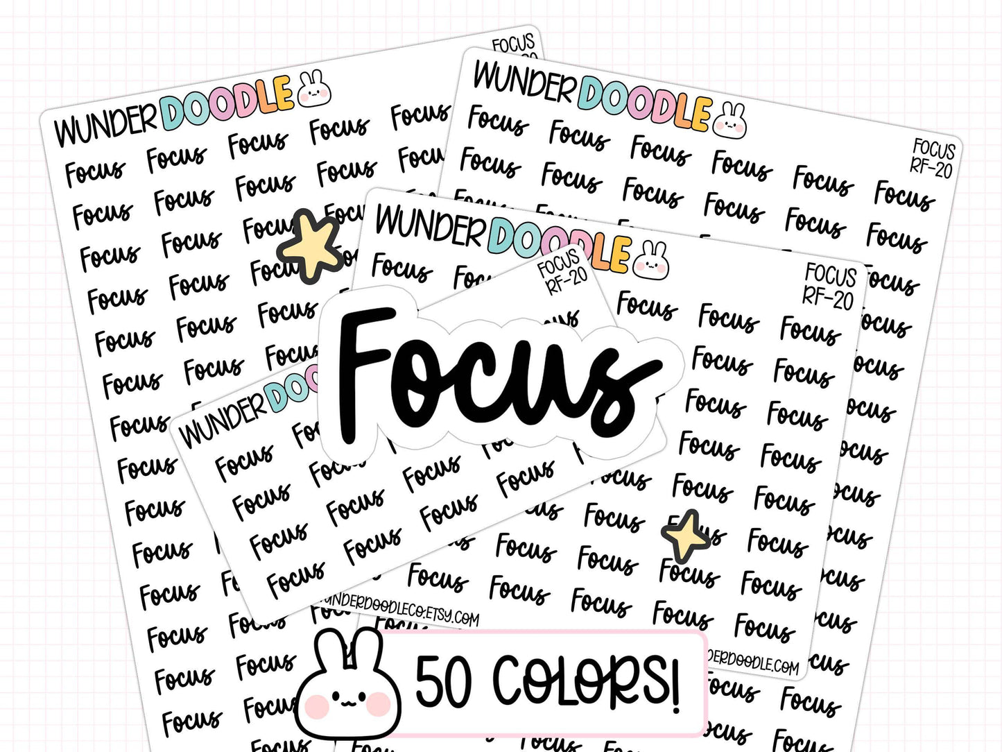 focus planner stickers, functional stickers, focus stickers, ADHD planner, journal stickers, goal planner