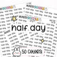 half day planner stickers, work stickers, school planner stickers, early dismissal stickers, school stickers, PTO stickers