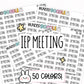 IEP meeting stickers, meeting planner stickers, meeting reminders, IEP stickers