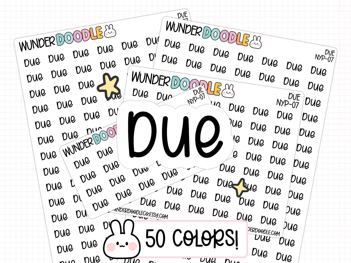 due planner stickers, due date stickers, due stickers, functional planner stickers, planning stickers