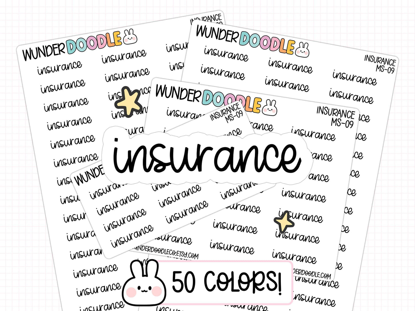 insurance stickers, insurance planner stickers, bills to pay stickers, bill stickers, budget stickers, functional stickers