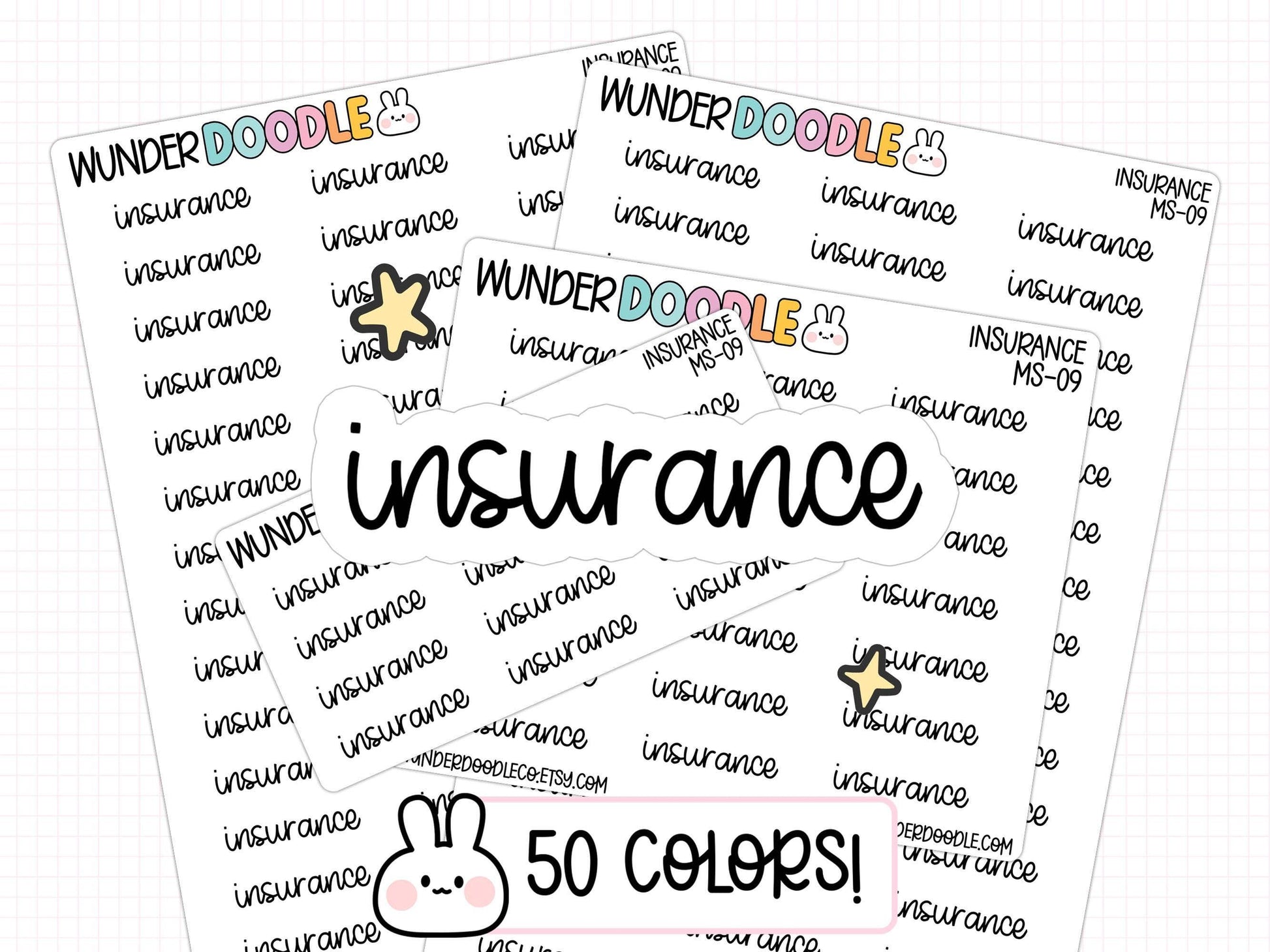 insurance stickers, insurance planner stickers, bills to pay stickers, bill stickers, budget stickers, functional stickers