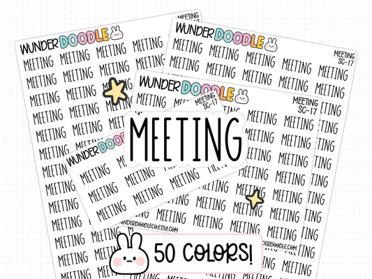 meeting planner stickers, work stickers, work planner stickers, meeting stickers, functional planner stickers