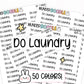 do laundry planner stickers, do laundry stickers, chore stickers, cleaning stickers, cleaning planner stickers