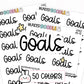 goals planner stickers, goals stickers, planner stickers, header stickers, list stickers, planning stickers, to do stickers, goal planning