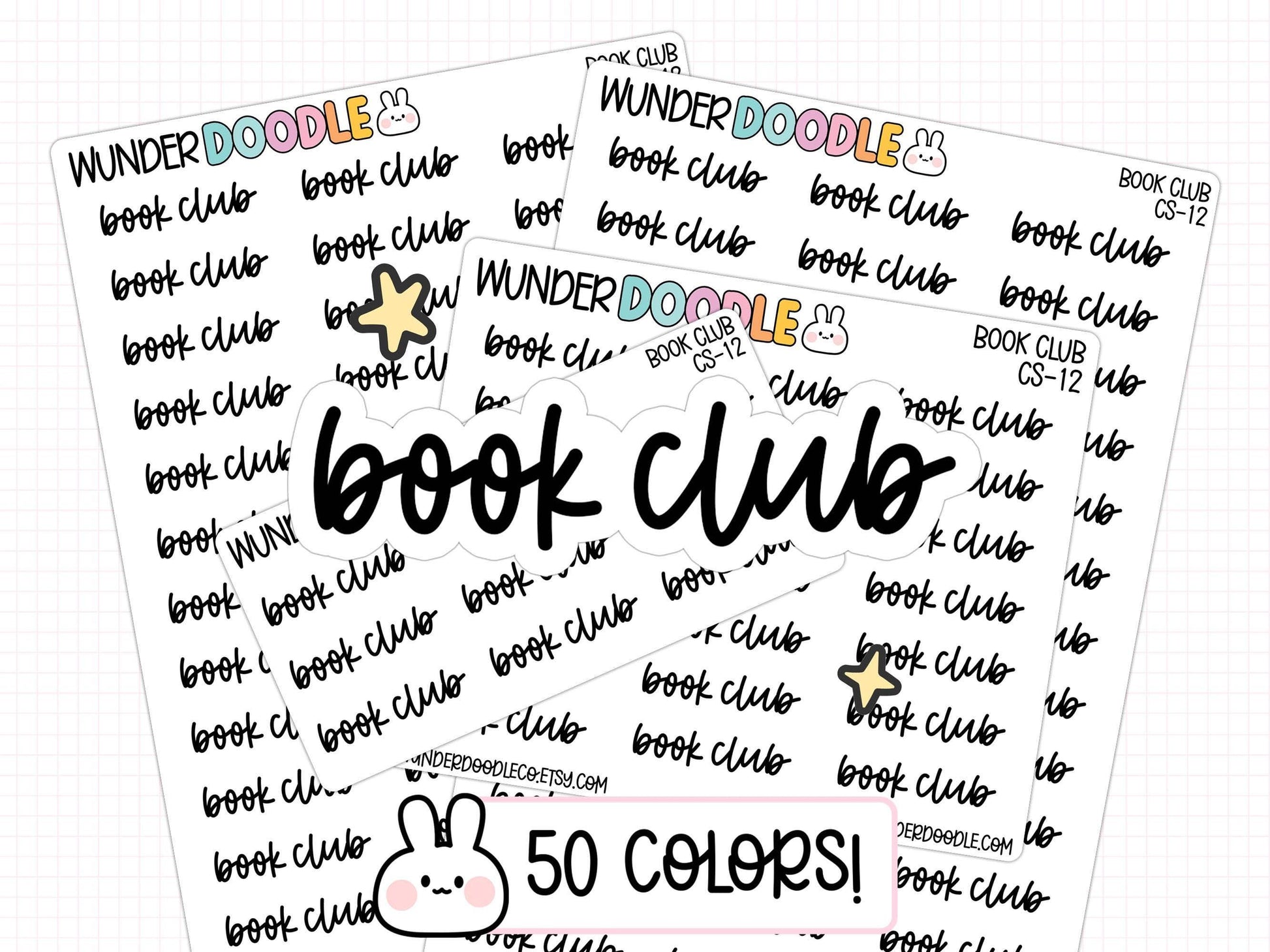 book club planner stickers, book club stickers, hobby stickers, bujo stickers, functional stickers